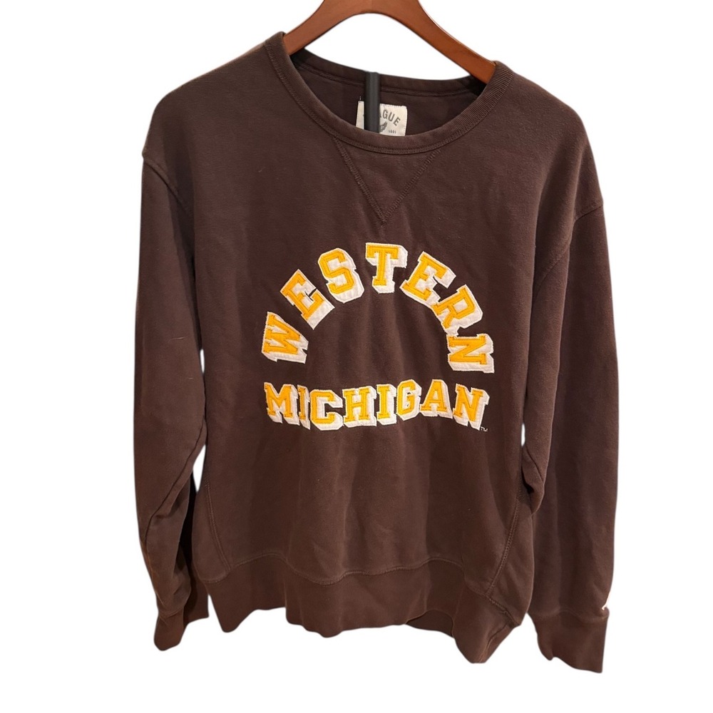 League Western Michigan University WMU Sweatshirt Retro Inspo Crewneck Fleece M
